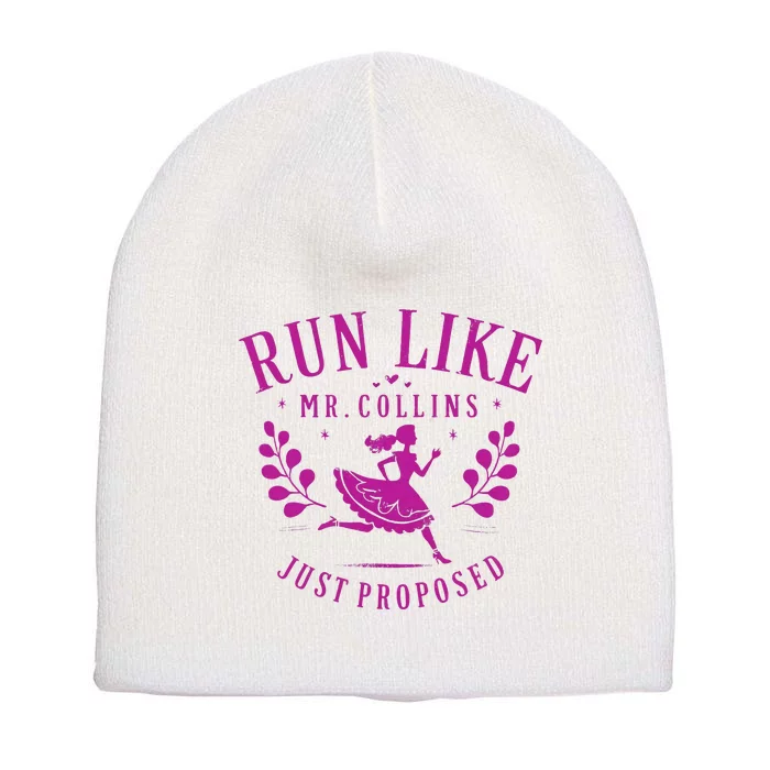 Run Like Mr Collins Just Proposed Vintage Short Acrylic Beanie