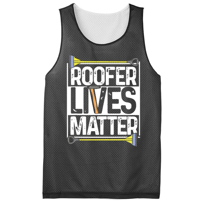 Roofer Lives Matter Funny Roofing Gift Idea MP Mesh Reversible Basketball Jersey Tank