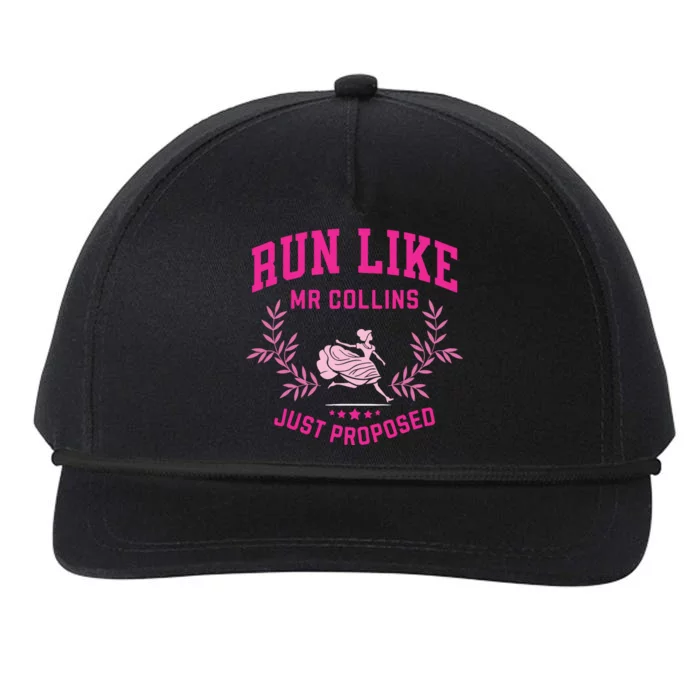 Run Like Mr Collins Just Proposed Vintage Snapback Five-Panel Rope Hat