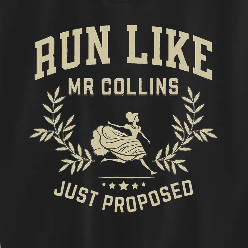 Run Like Mr Collins Just Proposed Kids Sweatshirt