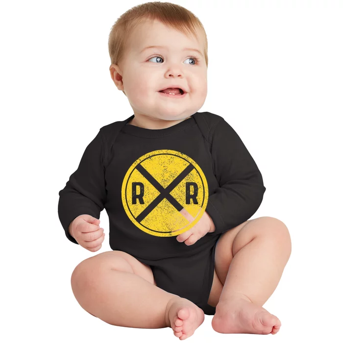 Railroad Locomotive Model Train Lover Baby Long Sleeve Bodysuit