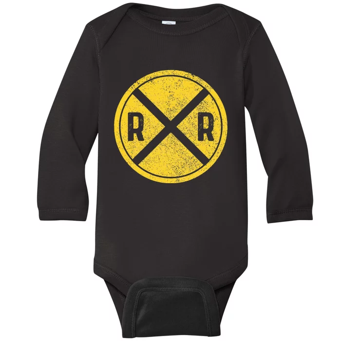 Railroad Locomotive Model Train Lover Baby Long Sleeve Bodysuit