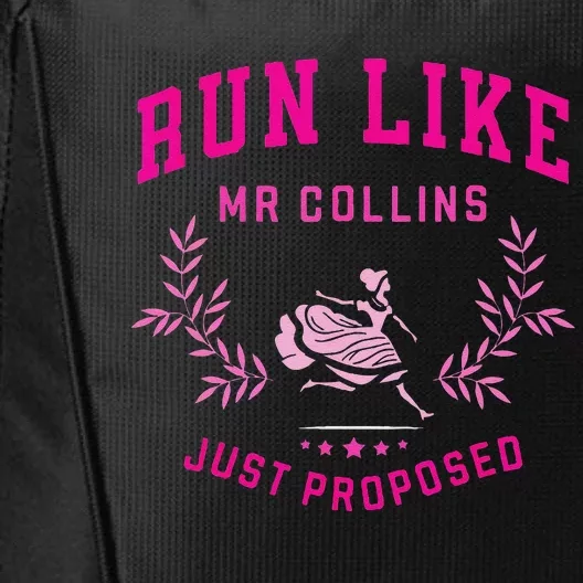 Run Like Mr Collins Just Proposed Funny Books And Running City Backpack