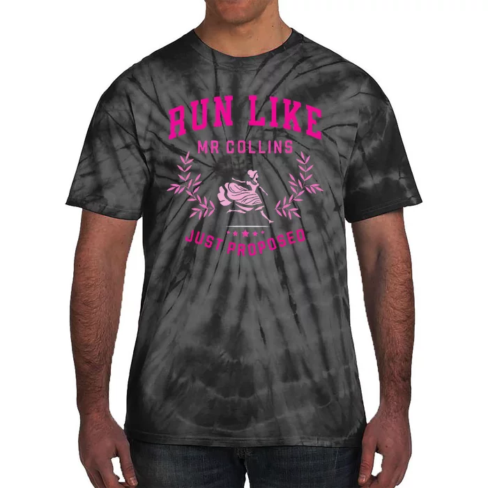 Run Like Mr Collins Just Proposed Funny Books And Running Tie-Dye T-Shirt