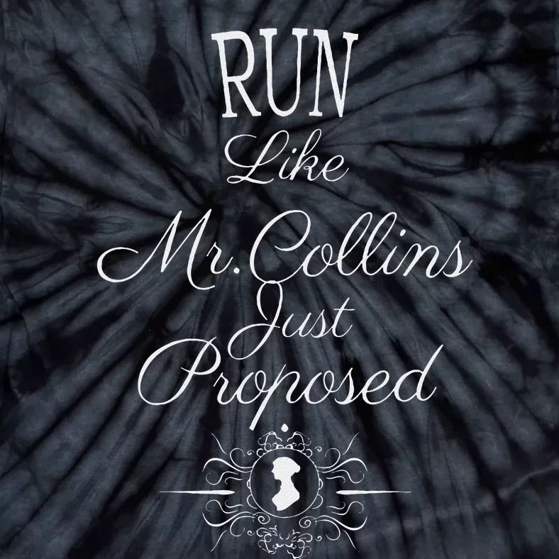 Run Like Mr Collins Just Proposed Funny Books And Running Tie-Dye T-Shirt