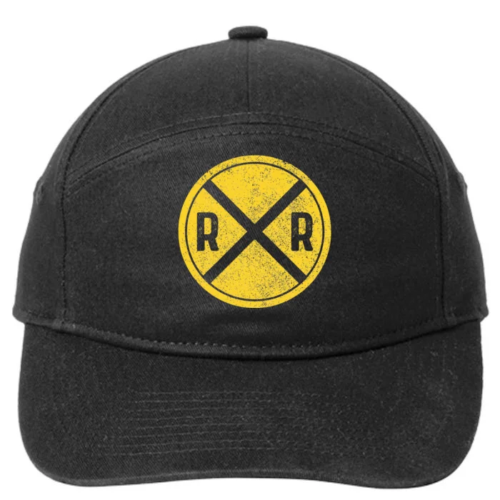 Railroad Locomotive Model Train Lover 7-Panel Snapback Hat