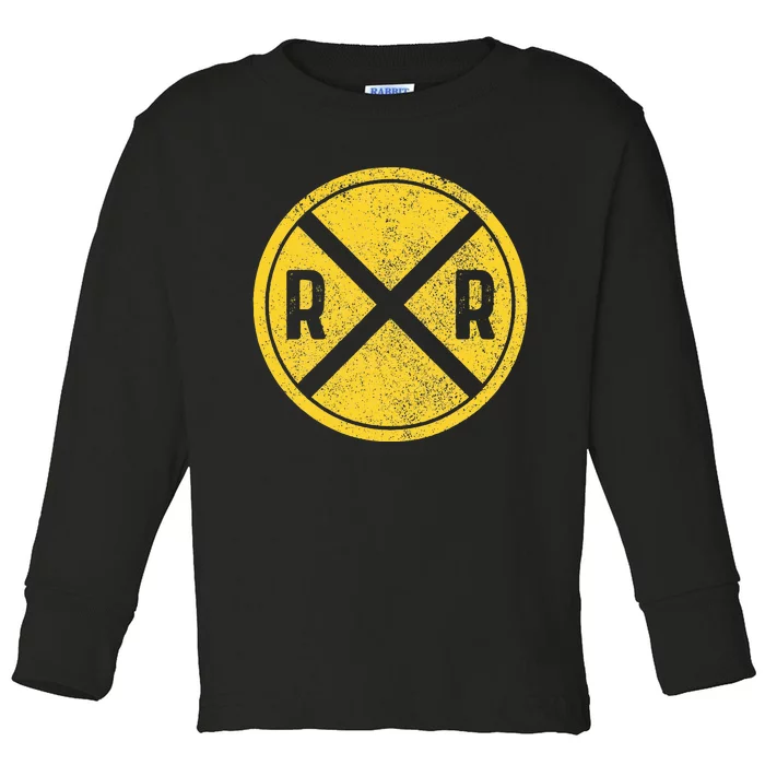 Railroad Locomotive Model Train Lover Toddler Long Sleeve Shirt