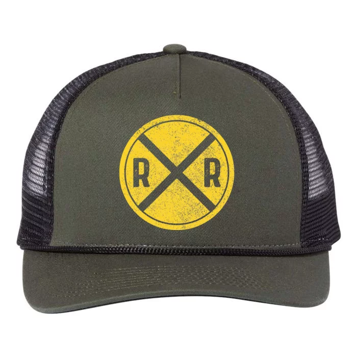 Railroad Locomotive Model Train Lover Retro Rope Trucker Hat Cap