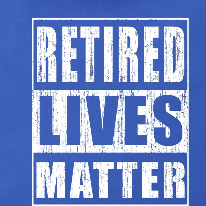 Retired Lives Matter Funny Elderly Senior Gift Zip Tote Bag