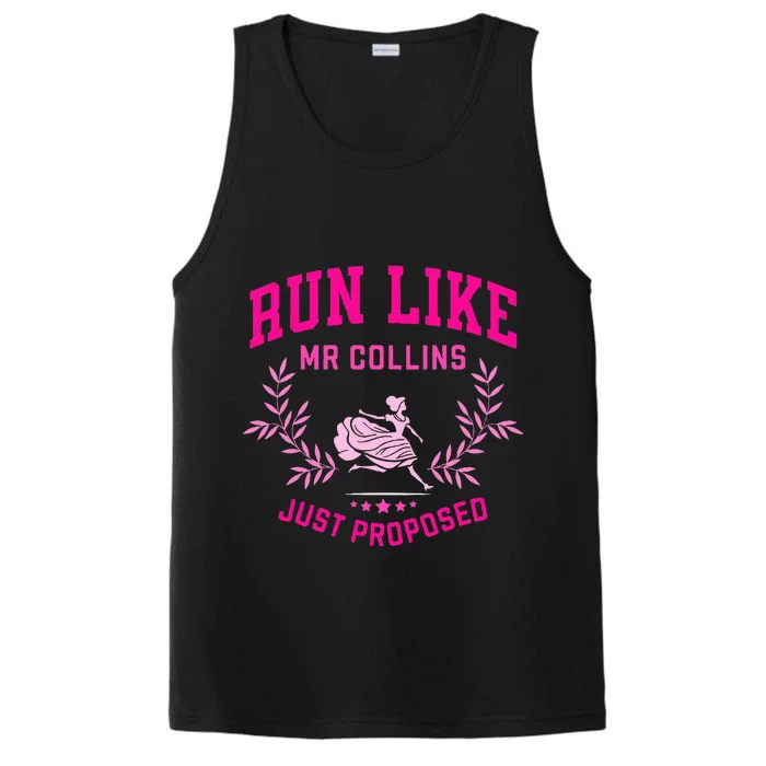 Run Like Mr Collins Just Proposed Performance Tank