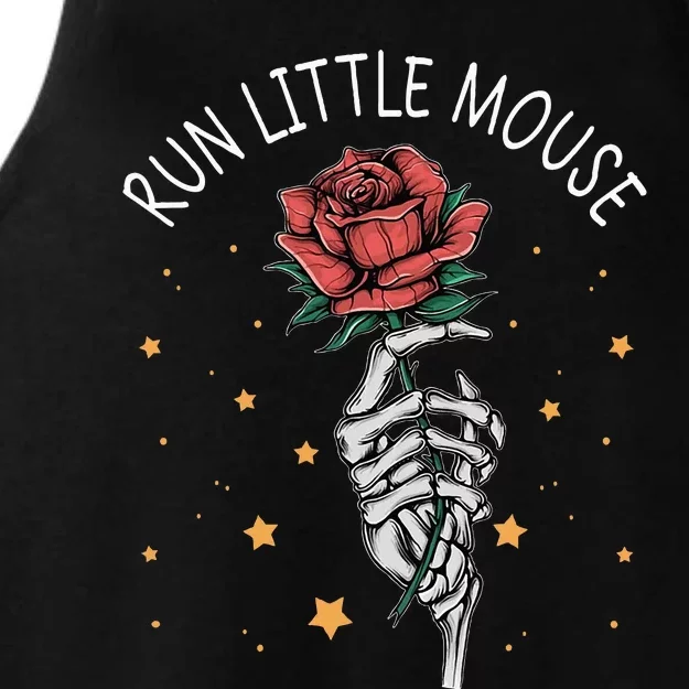 Run Little Mouse Book Lover Smut Reader Ladies Tri-Blend Wicking Tank