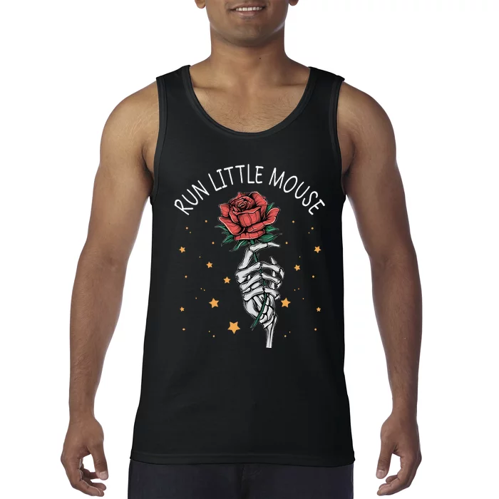 Run Little Mouse Book Lover Smut Reader Tank Top