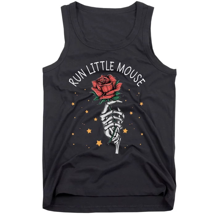 Run Little Mouse Book Lover Smut Reader Tank Top