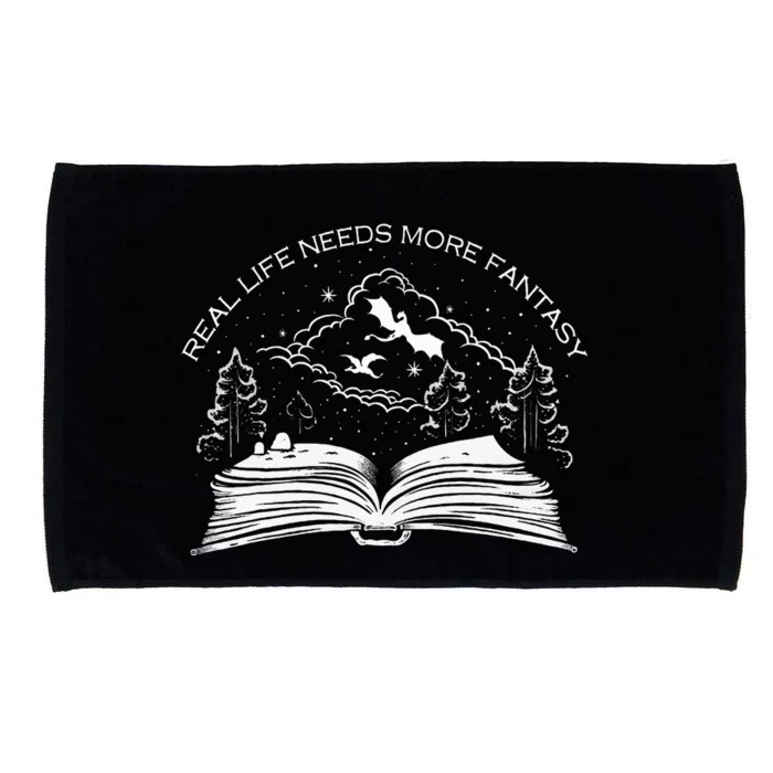 Real Life Needs More Fantasy Bookworm Microfiber Hand Towel