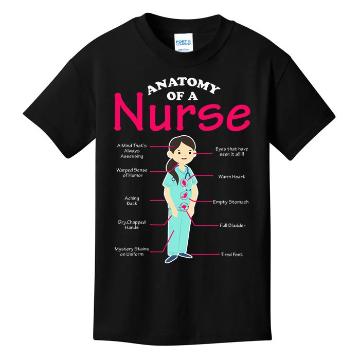 RN LVN Nurse Anatomy Scrub Cool Nursing Kids T-Shirt