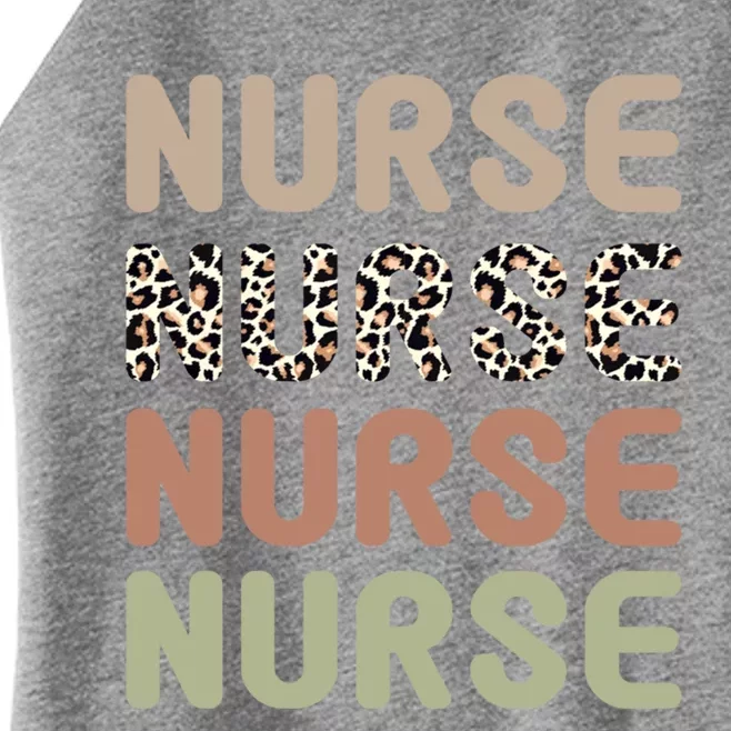 Retro Leopard Nurse Life For National Nurse Day Gift Women’s Perfect Tri Rocker Tank