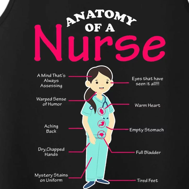 RN LVN Nurse Anatomy Scrub Cool Nursing Graduate Gift Performance Tank