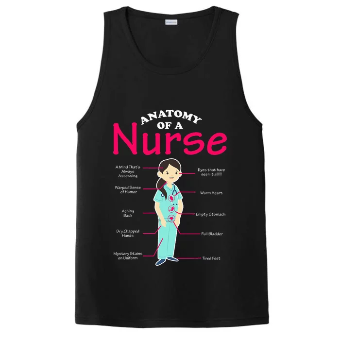 RN LVN Nurse Anatomy Scrub Cool Nursing Graduate Gift Performance Tank