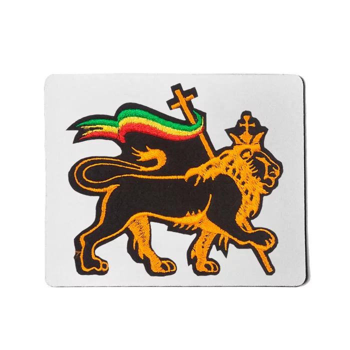 Rasta Lion Of Judah Pride Of Judaism Ethiopia And Christian Mousepad