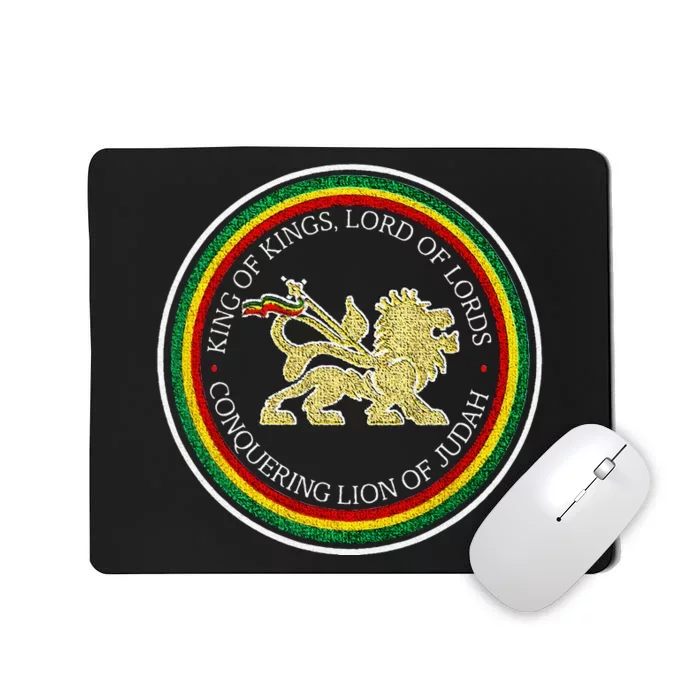 Rastafarian Lion Of Judah Rastafari Reggae Mousepad