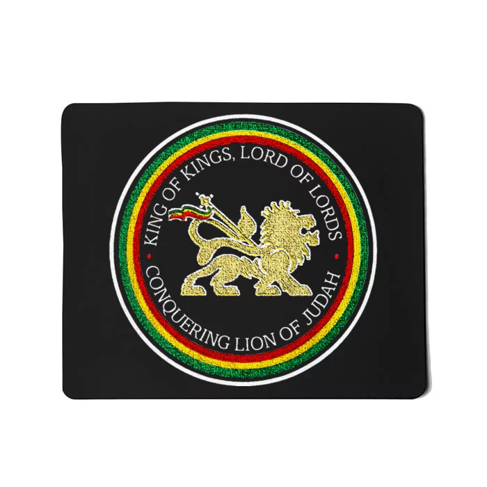 Rastafarian Lion Of Judah Rastafari Reggae Mousepad