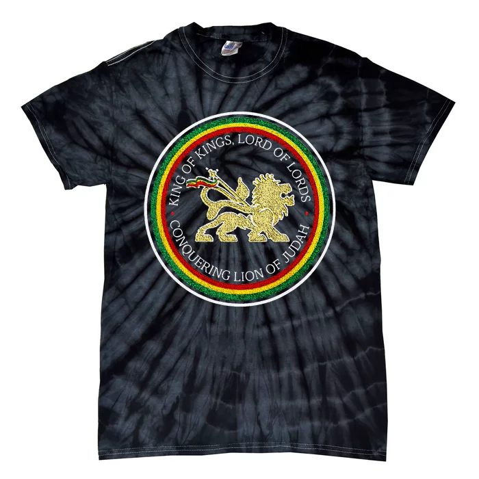 Rastafarian Lion Of Judah Rastafari Reggae Tie-Dye T-Shirt