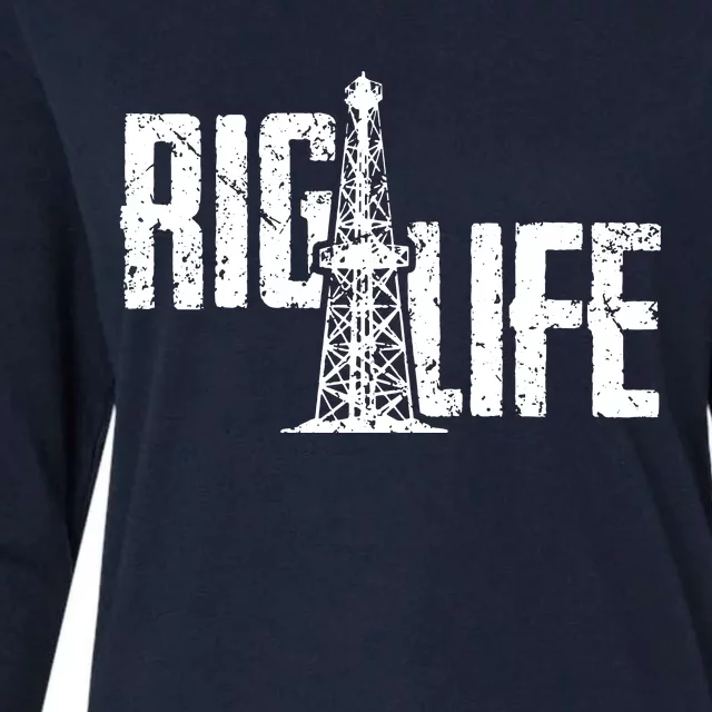 Rig Life Oilfield Womens Cotton Relaxed Long Sleeve T-Shirt