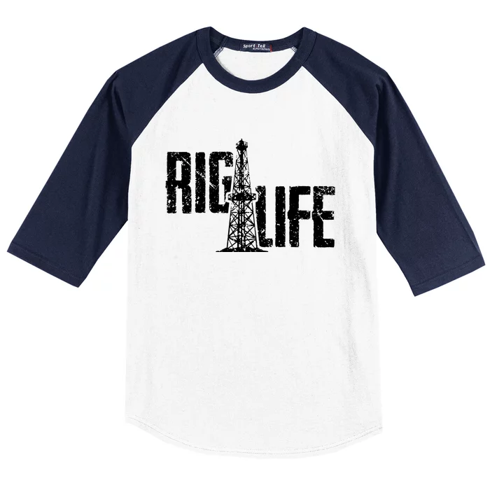 Rig Life Oilfield Baseball Sleeve Shirt