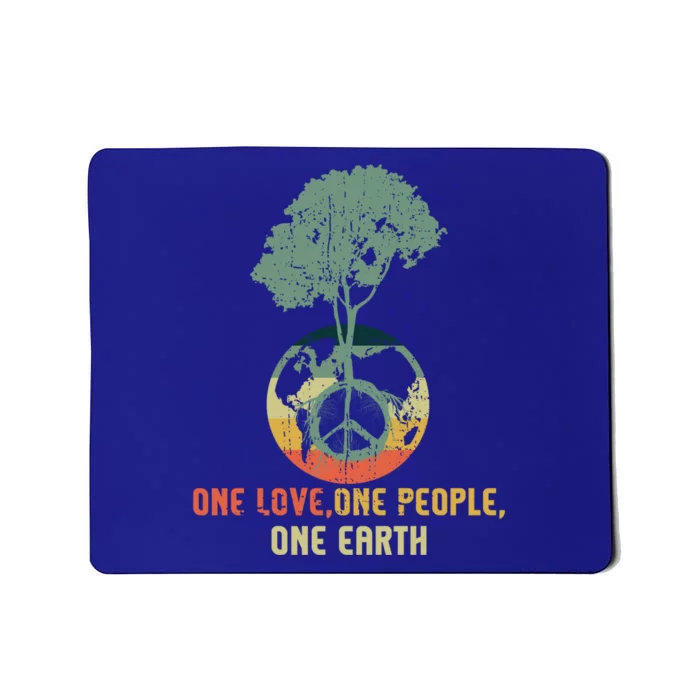 Retro Love People Earth Protect Save World Hour Day Earth Meaningful Gift Mousepad