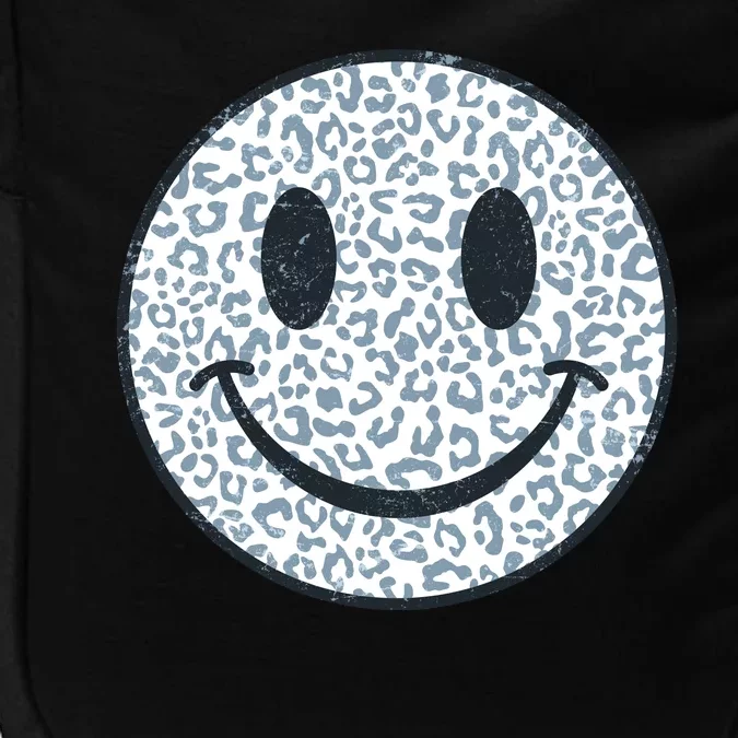 Retro Leopard Print Emoji Smiley Impact Tech Backpack