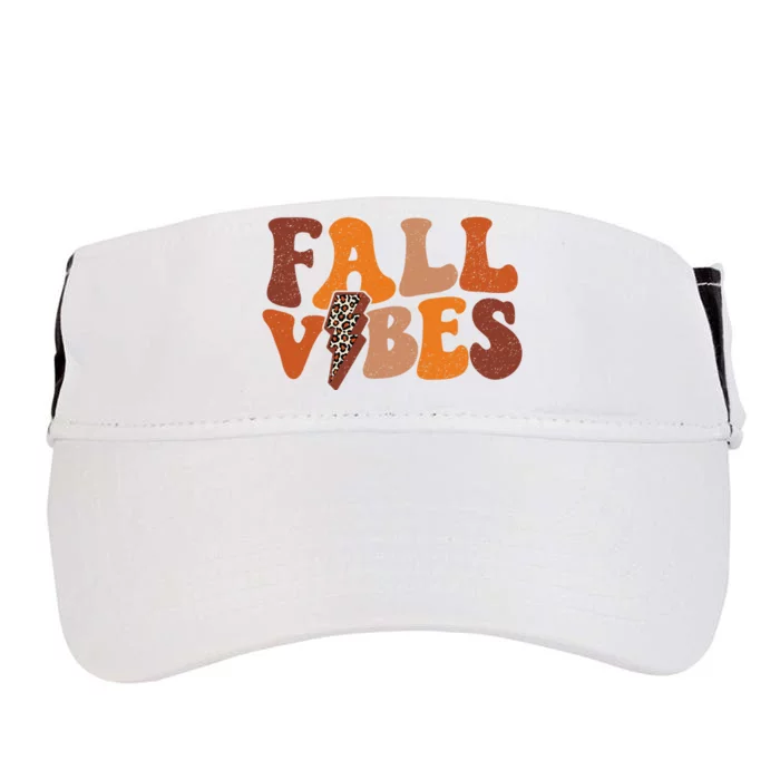 Retro Leopard Print Fall Season Vibes Adult Drive Performance Visor