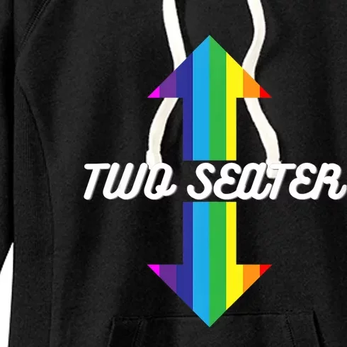 Rainbow Lgbt Pride Two Seater Women's Fleece Hoodie