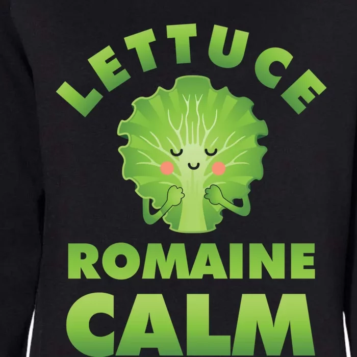 Romaine Lettuce Pun Vegan Vegetarian Gift Womens California Wash Sweatshirt