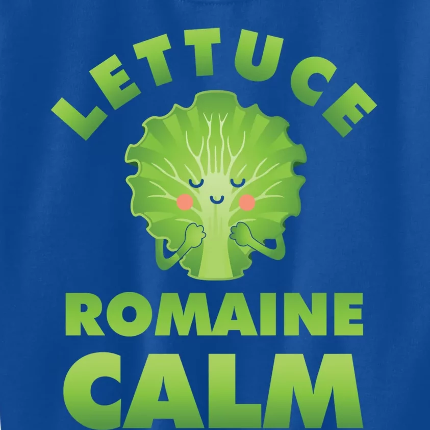 Romaine Lettuce Pun Vegan Vegetarian Gift Kids Sweatshirt