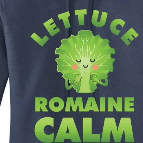 Romaine Lettuce Pun Vegan Vegetarian Gift Women's Pullover Hoodie