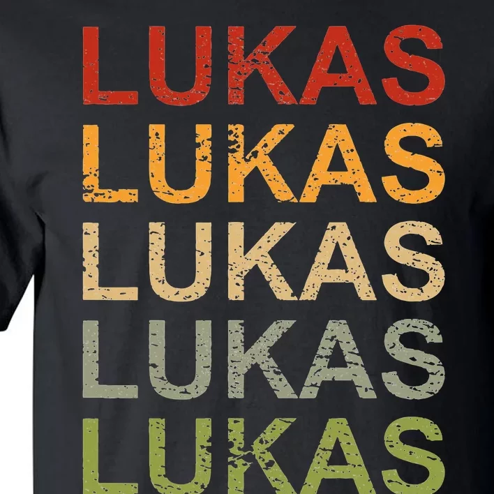 Retro Lukas Personalized Lukas Name Boy Man Lukas Tall T-Shirt