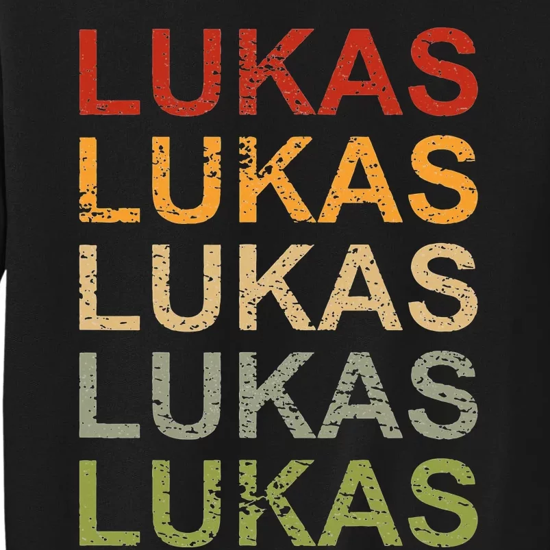 Retro Lukas Personalized Lukas Name Boy Man Lukas Sweatshirt