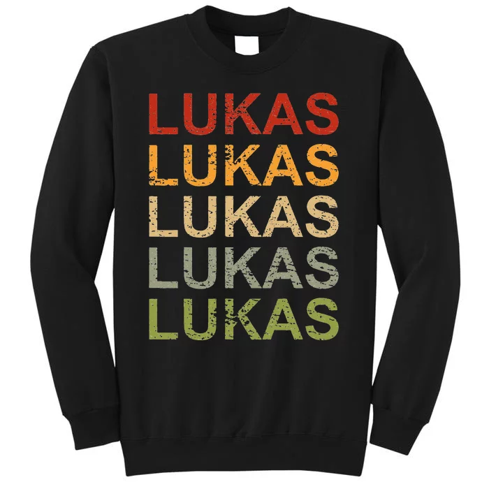 Retro Lukas Personalized Lukas Name Boy Man Lukas Sweatshirt