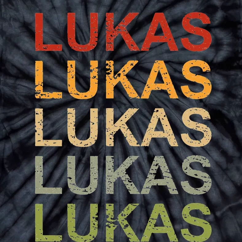 Retro Lukas Personalized Lukas Name Boy Man Lukas Tie-Dye T-Shirt