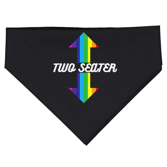 Rainbow Lgbt Pride Two Seater USA-Made Doggie Bandana