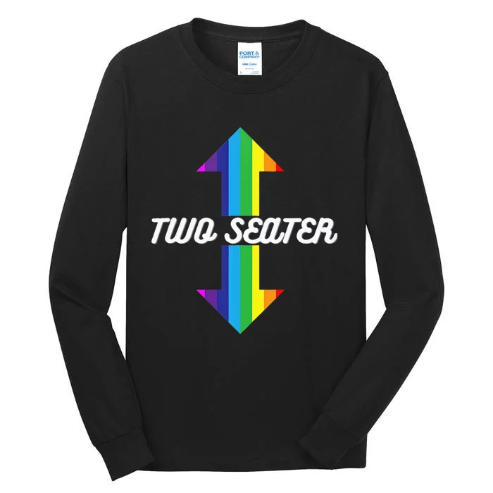 Rainbow Lgbt Pride Two Seater Tall Long Sleeve T-Shirt