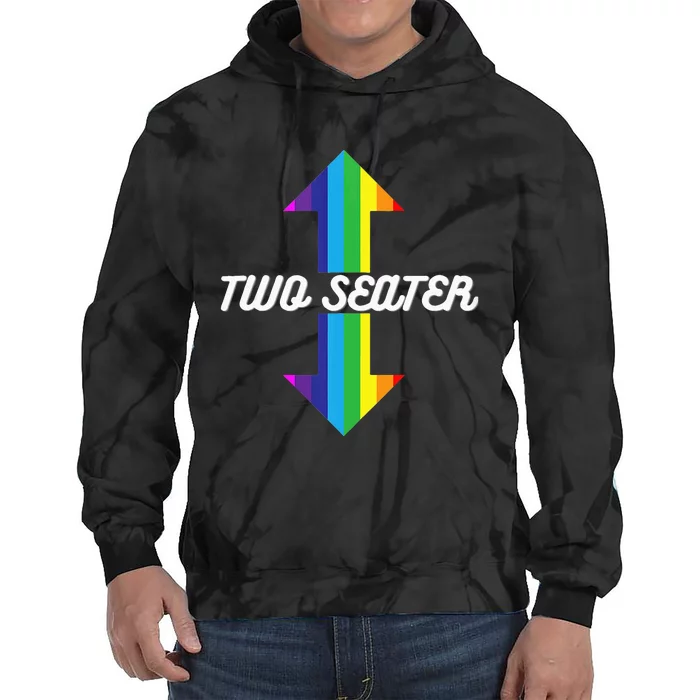 Rainbow Lgbt Pride Two Seater Tie Dye Hoodie