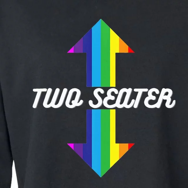 Rainbow Lgbt Pride Two Seater Cropped Pullover Crew