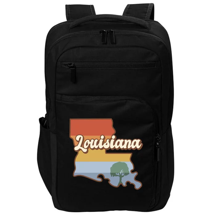 Retro Louisiana Impact Tech Backpack