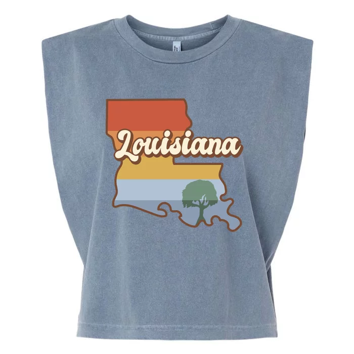 Retro Louisiana Garment-Dyed Women's Muscle Tee