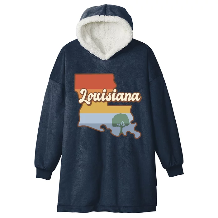 Retro Louisiana Hooded Wearable Blanket