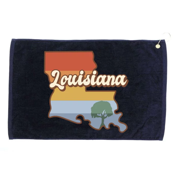 Retro Louisiana Grommeted Golf Towel