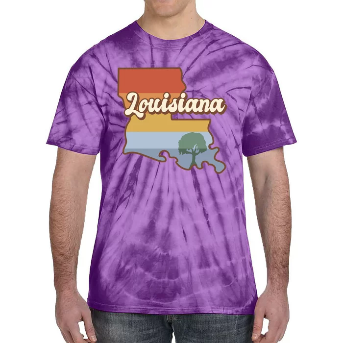 Retro Louisiana Tie-Dye T-Shirt