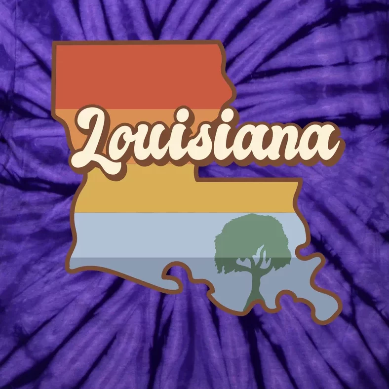 Retro Louisiana Tie-Dye T-Shirt