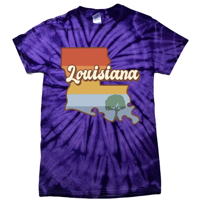 Retro Louisiana Tie-Dye T-Shirt